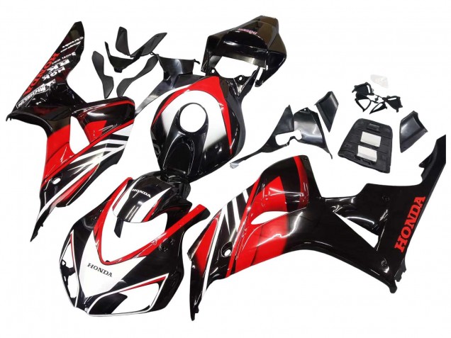 2006-2007 Honda CBR1000RR Motorcycle Fairings - Red Glossy Black Australia