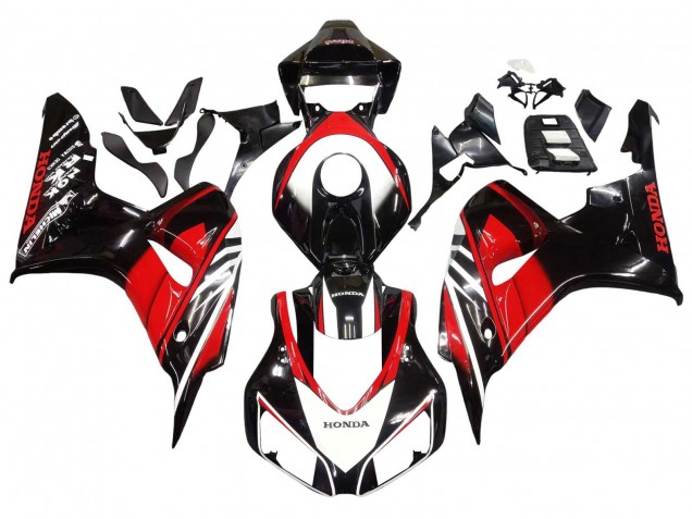 2006-2007 Honda CBR1000RR Motorcycle Fairings - Red Glossy Black Australia