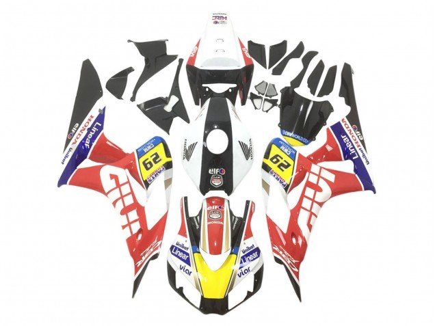 2006-2007 Honda CBR1000RR Motorcycle Fairings - White Red Yellow Blue Black Givi Elf UniBat 29 Australia