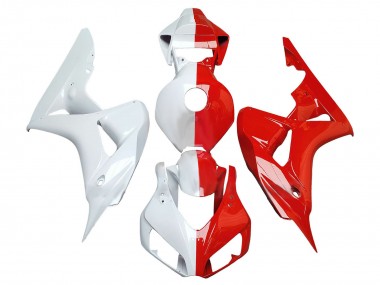 Affordable 2006-2007 Honda CBR1000RR Motorcycle Fairings - White Red Split Australia