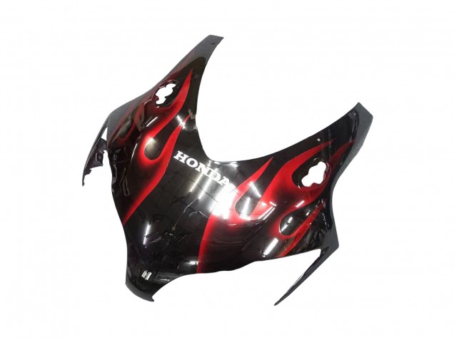 2008-2011 Honda CBR1000RR Motorcycle Fairing - Glossy Black Red Flame Australia