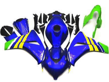 Affordable 2008-2011 Honda CBR1000RR Motorcycle Fairings - Blue Yellow White Green Australia