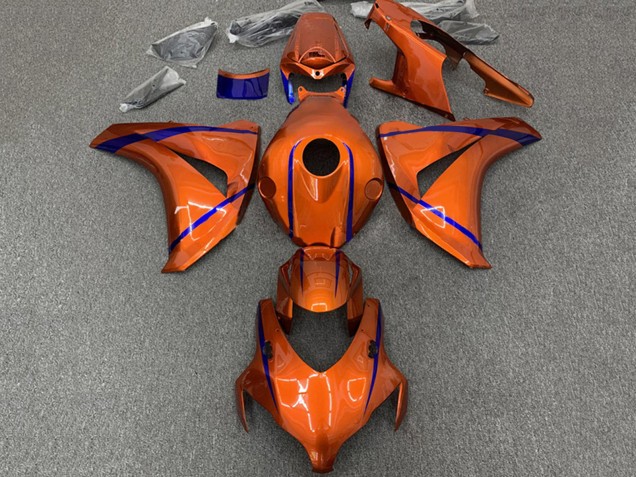 2008-2011 Honda CBR1000RR Motorcycle Fairings - Orange Blue Stripe Australia