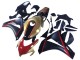 2008-2011 Honda CBR1000RR Motorcycle Fairings - Gold Red Glossy Black Australia