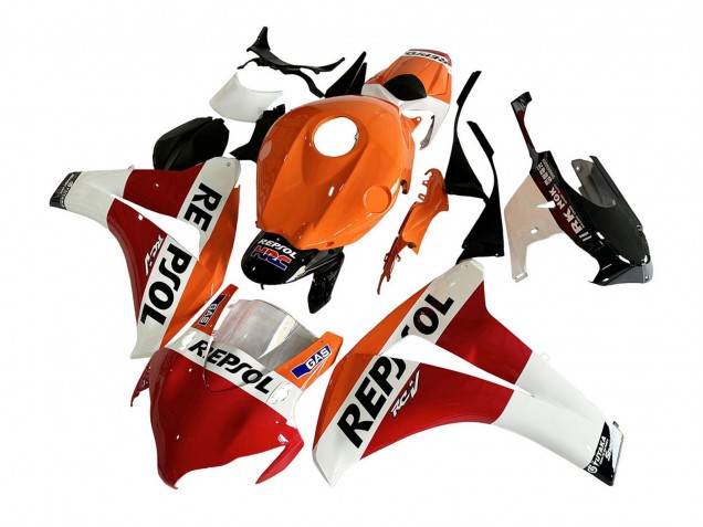 2008-2011 Honda CBR1000RR Motorcycle Fairing - Orange White Red Glossy Black Repsol HRC Australia