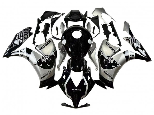 2012-2016 Honda CBR1000RR Motorcycle Fairings - Silver Glossy Black Repsol Red Bull Australia