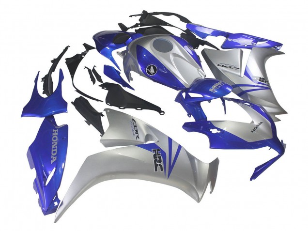 2012-2016 Honda CBR1000RR Motorcycle Fairings - Silver Blue HRC Australia