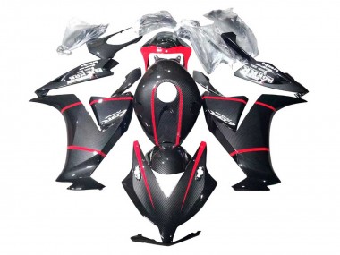 Affordable 2012-2016 Honda CBR1000RR Motorcycle Fairings - Black Carbon Fiber Red Australia