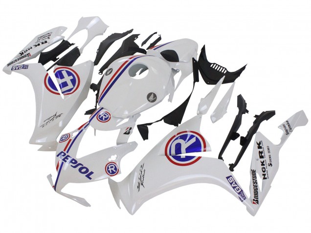 2012-2016 Honda CBR1000RR Motorcycle Fairings - White Blue Red Repsol Australia