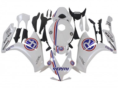 Affordable 2012-2016 Honda CBR1000RR Motorcycle Fairings - White Blue Red Repsol Australia