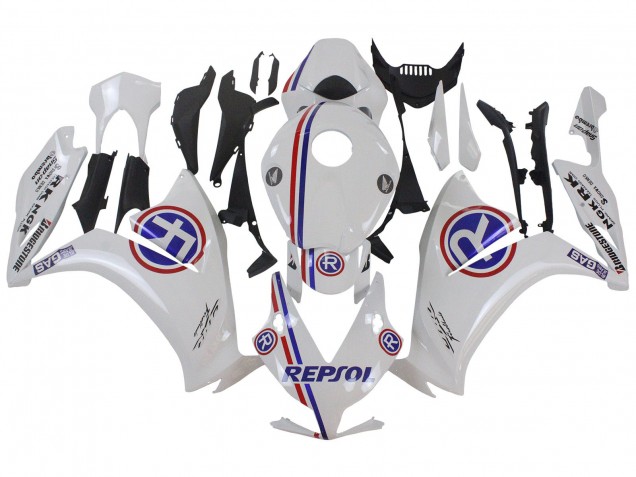 2012-2016 Honda CBR1000RR Motorcycle Fairings - White Blue Red Repsol Australia