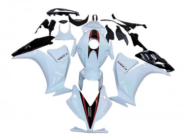 Affordable 2012-2016 Honda CBR1000RR Motorcycle Fairings - White Glossy Black Australia