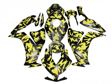 Affordable 2012-2016 Honda CBR1000RR Motorcycle Fairings - Yellow Grey Black Camouflage Australia