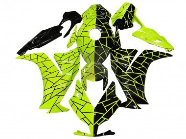 Affordable 2012-2016 Honda CBR1000RR Motorcycle Fairings - Fluorescent Green Glossy Black Australia