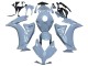 2012-2016 Honda CBR1000RR Motorcycle Fairings - Light Grey Australia