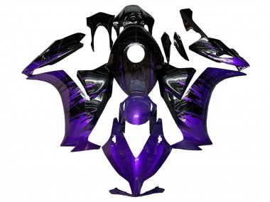 Affordable 2012-2016 Honda CBR1000RR Motorcycle Fairings - Purple Glossy Black Australia