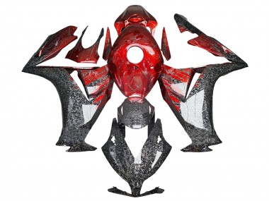 Affordable 2012-2016 Honda CBR1000RR Motorcycle Fairings - Red Black Forged Carbon Fiber Australia