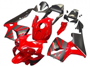 Affordable 2003-2004 Honda CBR600RR Motorcycle Fairings - Red Matte Black Racing Australia