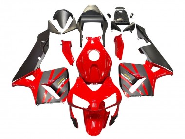 Affordable 2003-2004 Honda CBR600RR Motorcycle Fairings - Red Matte Black Racing Australia