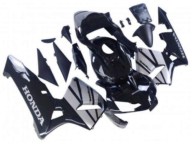 2003-2004 Honda CBR600RR Motorcycle Fairings - Silver Glossy Black Australia