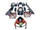 2003-2004 Honda CBR600RR Motorcycle Fairings - Matte Black Orange Repsol Rossi 46 Australia