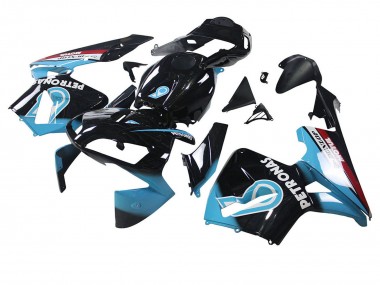 Affordable 2003-2004 Honda CBR600RR Motorcycle Fairings - Light Blue Red Glossy Black Dunlop Australia