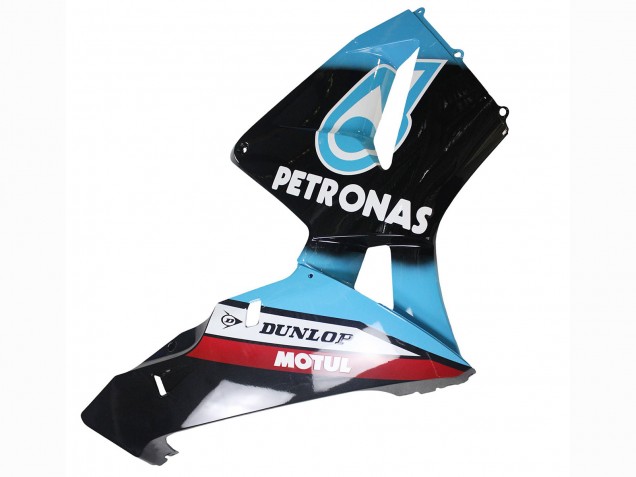 2003-2004 Honda CBR600RR Motorcycle Fairings - Light Blue Red Glossy Black Dunlop Australia