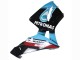 2003-2004 Honda CBR600RR Motorcycle Fairings - Light Blue Red Glossy Black Dunlop Australia