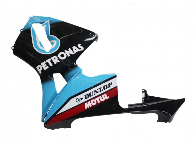 2003-2004 Honda CBR600RR Motorcycle Fairings - Light Blue Red Glossy Black Dunlop Australia