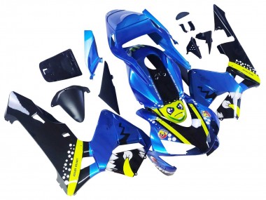 Affordable 2003-2004 Honda CBR600RR Motorcycle Fairings - Blue Neon Yellow Glossy Black Shark Australia
