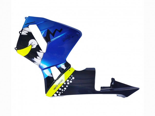 2003-2004 Honda CBR600RR Motorcycle Fairings - Blue Neon Yellow Glossy Black Shark Australia