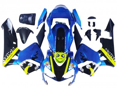 Affordable 2003-2004 Honda CBR600RR Motorcycle Fairings - Blue Neon Yellow Glossy Black Shark Australia