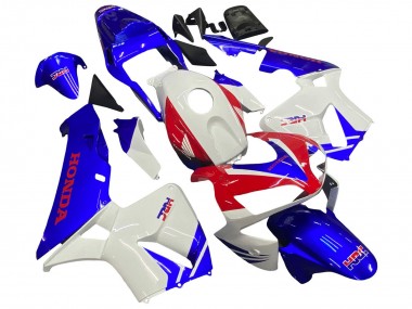 Affordable 2003-2004 Honda CBR600RR Motorcycle Fairings - White Blue Red HRC Australia