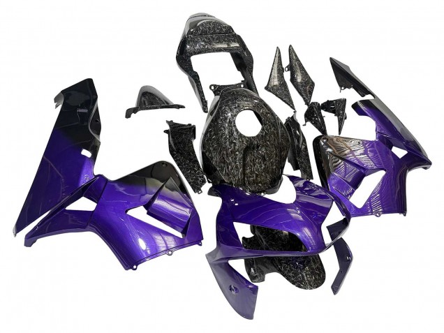 2003-2004 Honda CBR600RR Motorcycle Fairings - Purple Black Forged Carbon Fiber Australia