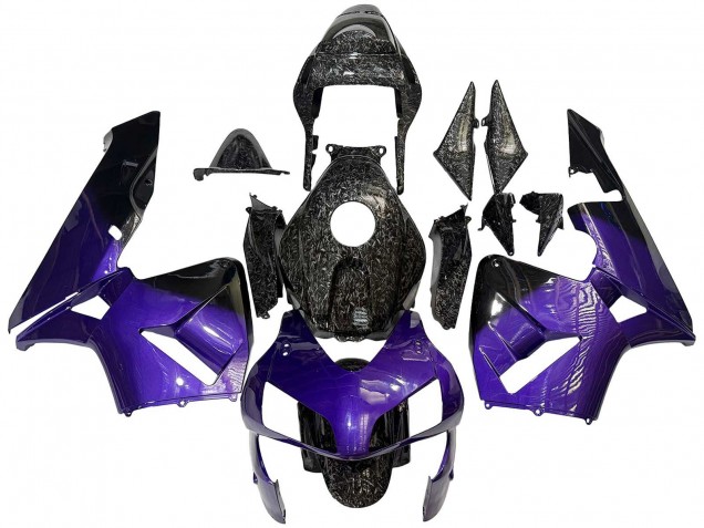 2003-2004 Honda CBR600RR Motorcycle Fairings - Purple Black Forged Carbon Fiber Australia