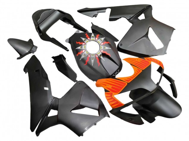 2003-2004 Honda CBR600RR Motorcycle Fairings - Matte Black Orange Australia