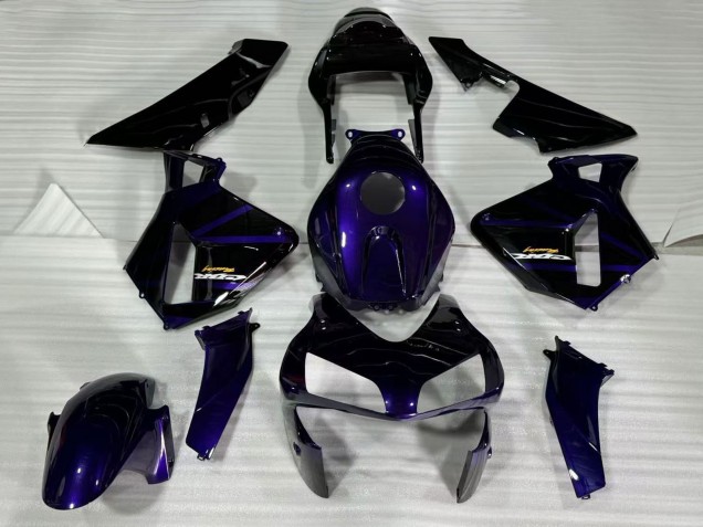 2003-2004 Honda CBR600RR Motorcycle Fairings - Dark Blue Glossy Black Australia