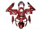 2003-2004 Honda CBR600RR Motorcycle Fairings - Black Red Grey Camouflage Australia