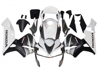 Affordable 2003-2004 Honda CBR600RR Motorcycle Fairings - White Matte Black Racing Australia