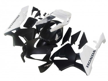 Affordable 2003-2004 Honda CBR600RR Motorcycle Fairings - White Matte Black Australia