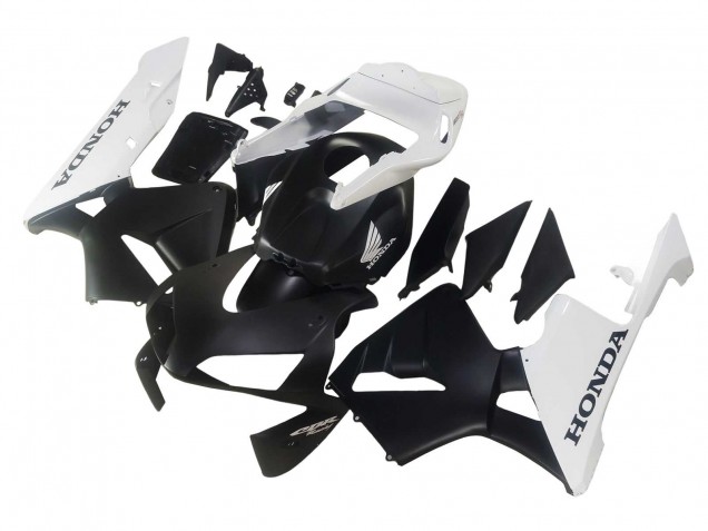 2003-2004 Honda CBR600RR Motorcycle Fairings - White Matte Black Australia
