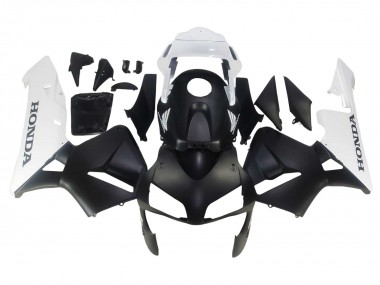 Affordable 2003-2004 Honda CBR600RR Motorcycle Fairings - White Matte Black Australia