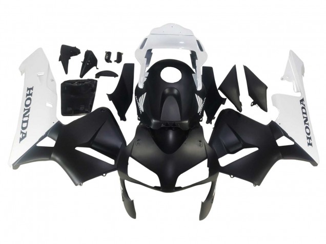 2003-2004 Honda CBR600RR Motorcycle Fairings - White Matte Black Australia