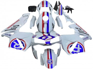 Affordable 2003-2004 Honda CBR600RR Motorcycle Fairings - White Red Blue Australia