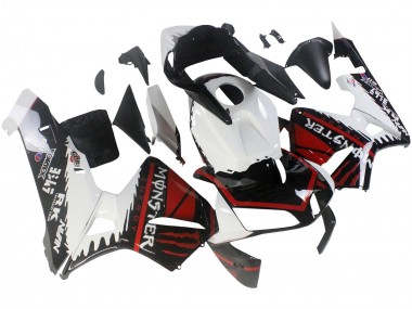 Affordable 2003-2004 Honda CBR600RR Motorcycle Fairings - White Red Glossy Black Monster Australia