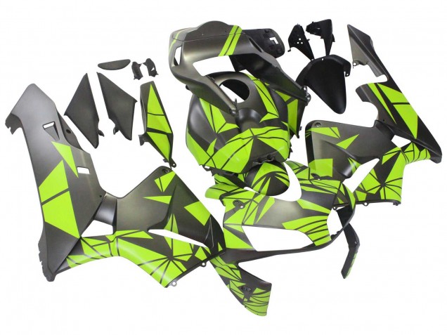 2003-2004 Honda CBR600RR Motorcycle Fairings - Yellow Matte Black Australia
