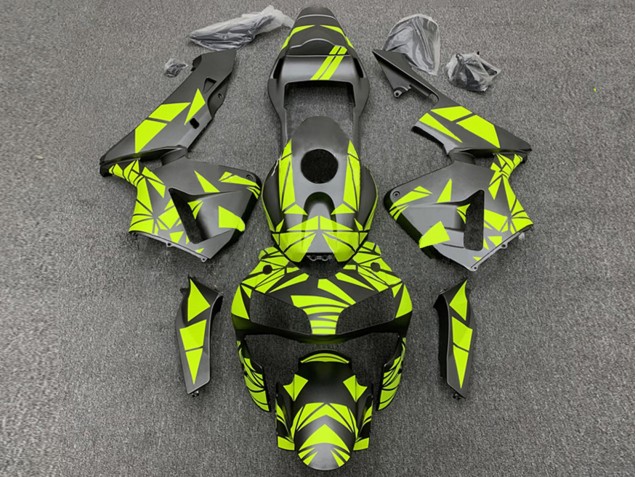 2003-2004 Honda CBR600RR Motorcycle Fairings - Yellow Matte Black Australia