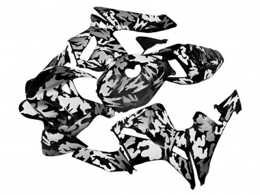 Affordable 2005-2006 Honda CBR600RR Motorcycle Fairings - Black White Grey Camouflage Australia