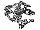 2005-2006 Honda CBR600RR Motorcycle Fairings - Black White Grey Camouflage Australia