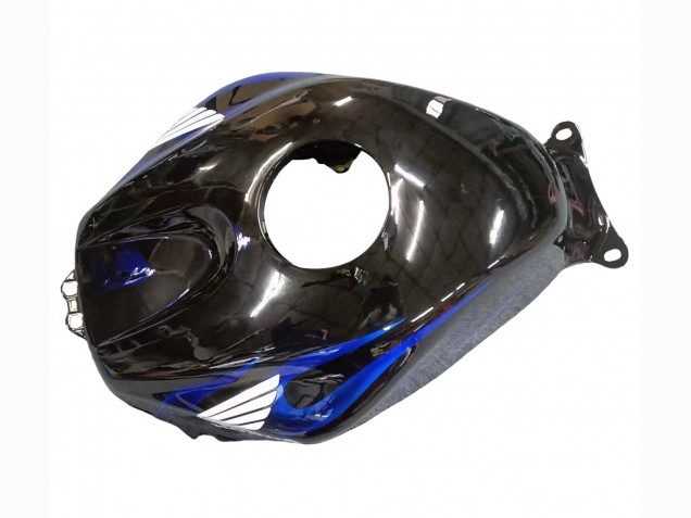 2005-2006 Honda CBR600RR Motorcycle Fairing - Glossy Black Blue Flame Australia